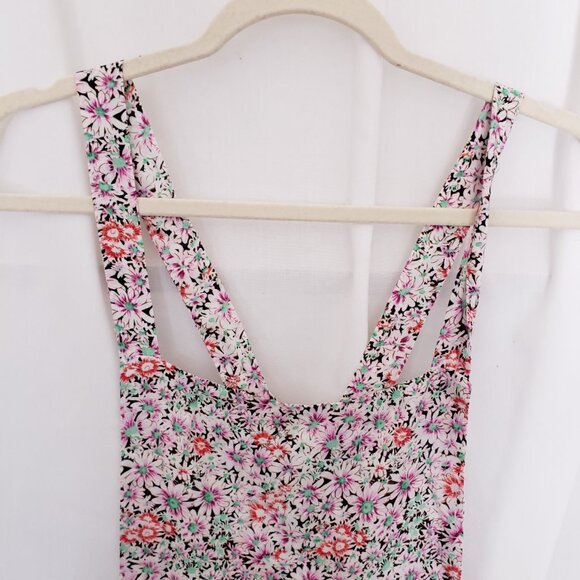 Passport Multicolor Colorful Thin Overall Shorts Romper with Pockets Size S - Picture 2 of 16